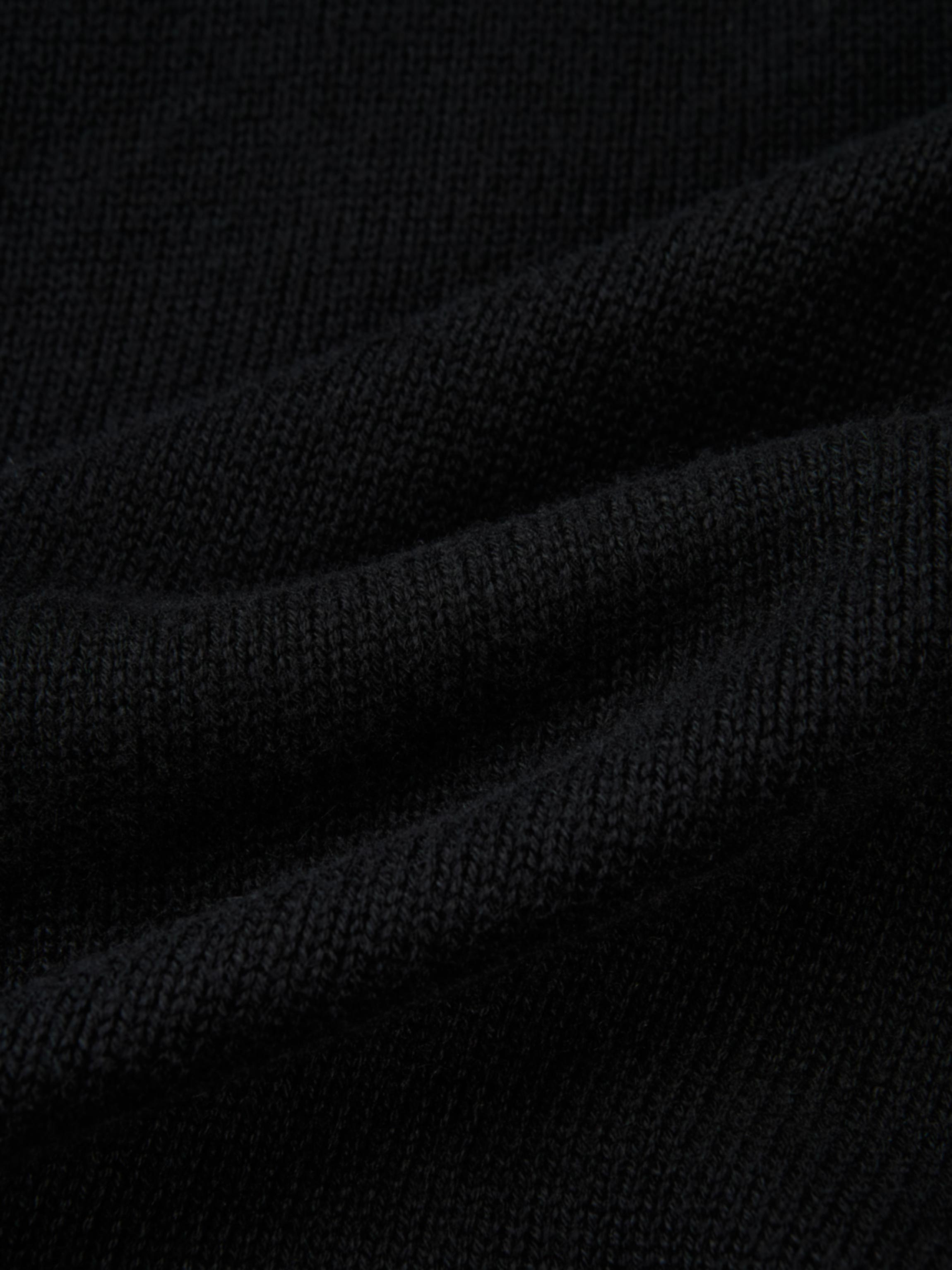 Shirt Back Sweater - Black/White