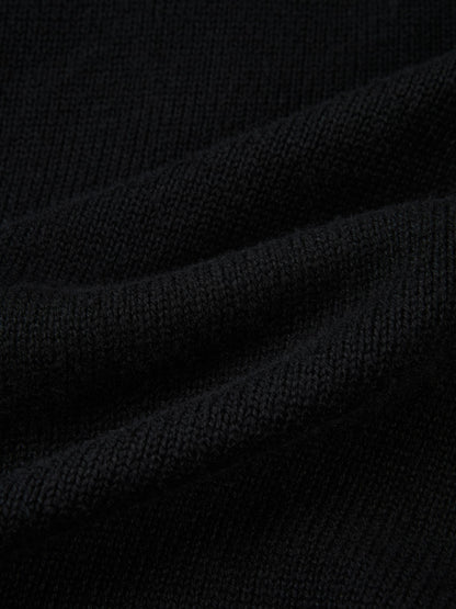Shirt Back Sweater - Black/White