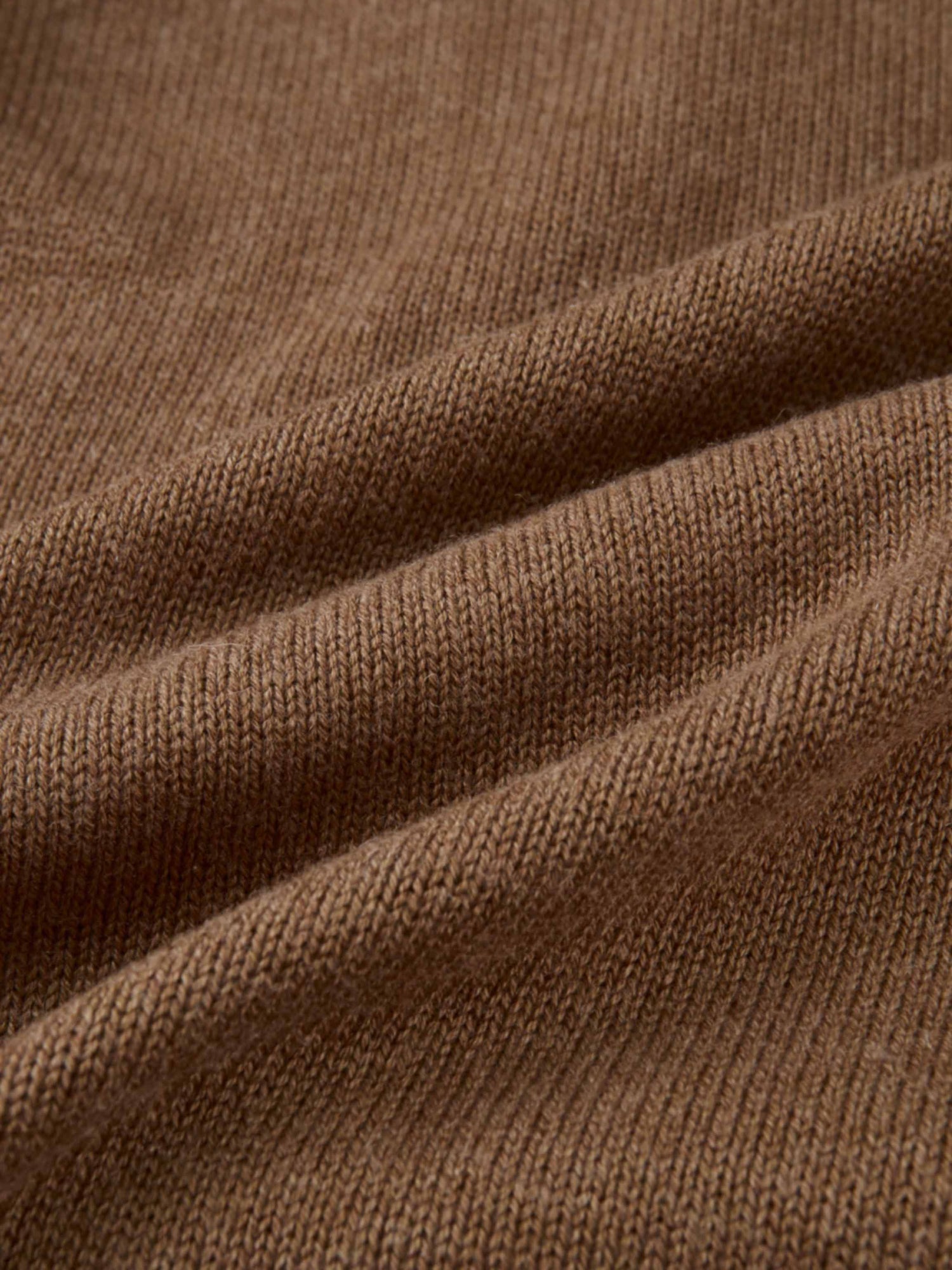 Shirt Back Sweater - Brown/Light Blue Stripe