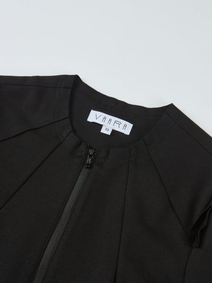 Stretch Peplum Jacket - Black