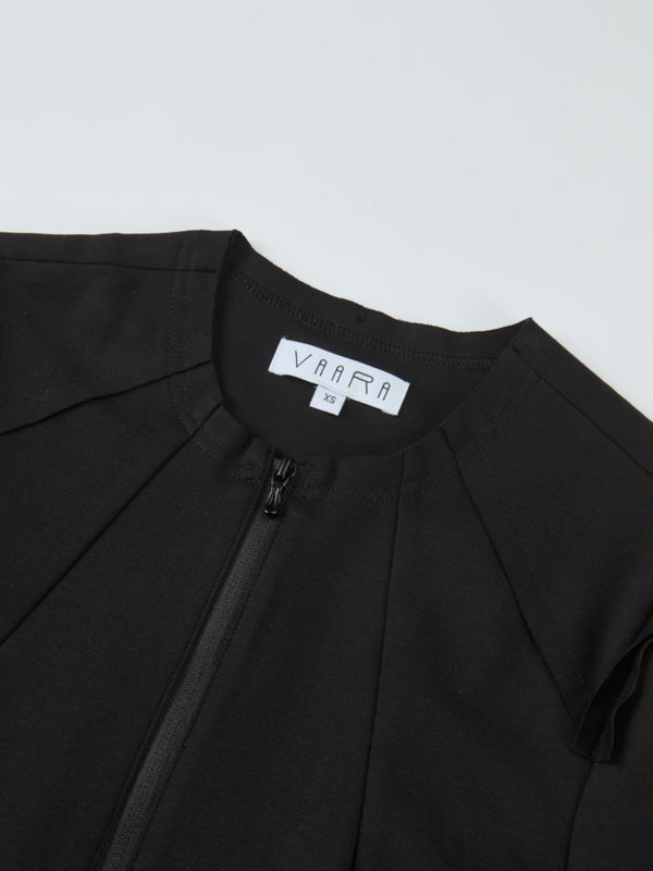 Stretch Peplum Jacket - Black