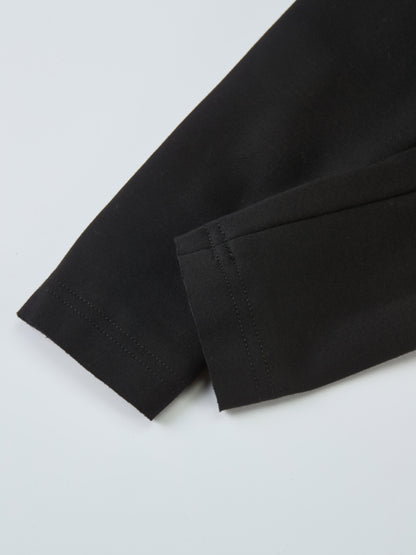 Stretch Peplum Jacket - Black