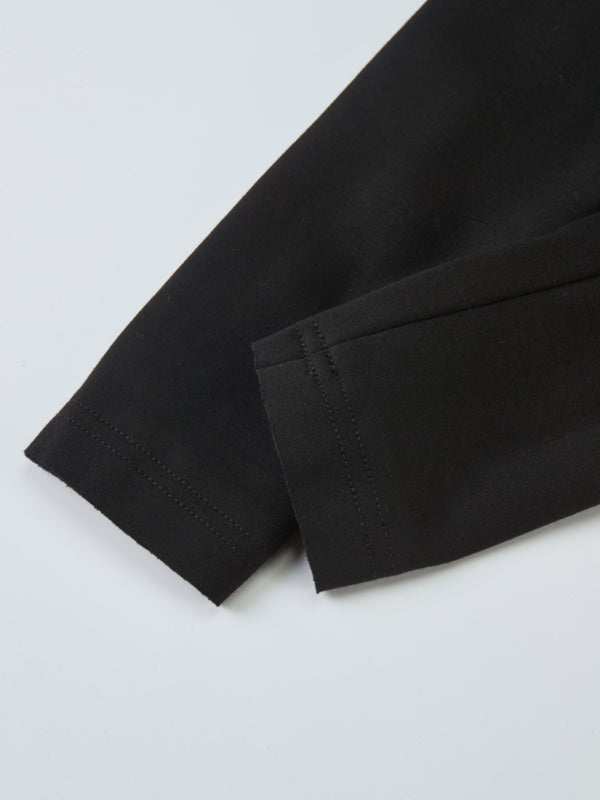Stretch Peplum Jacket - Black