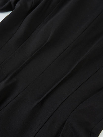 Stretch Peplum Jacket - Black