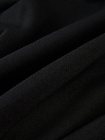 Stretch Peplum Jacket - Black