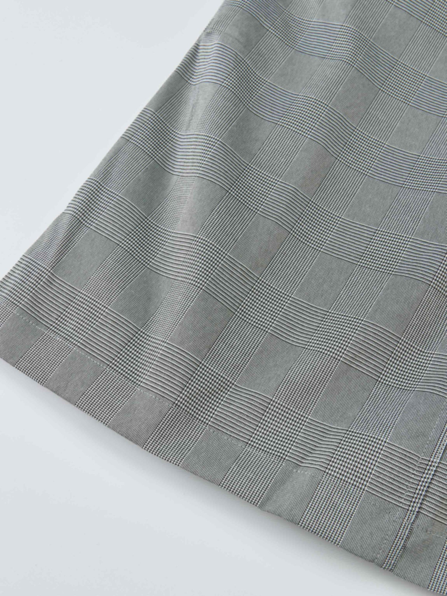 Maxi Cargo Skirt - Black/White Plaid