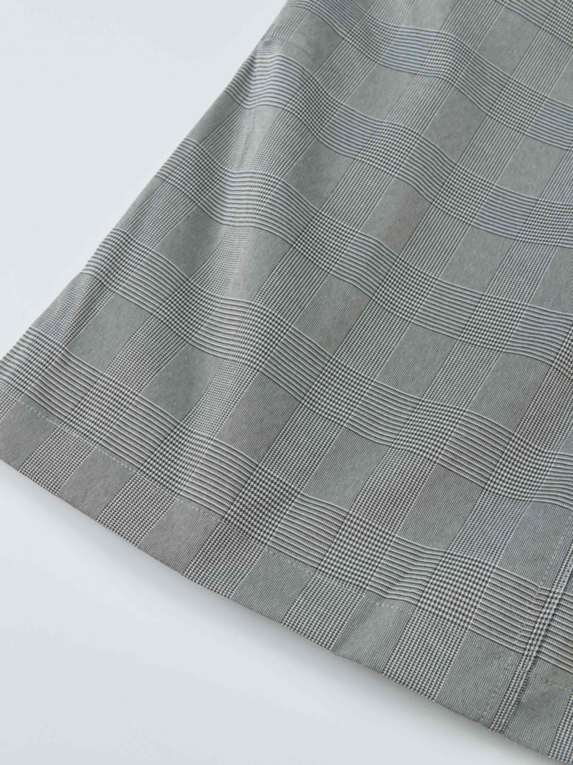 Maxi Cargo Skirt - Black/White Plaid