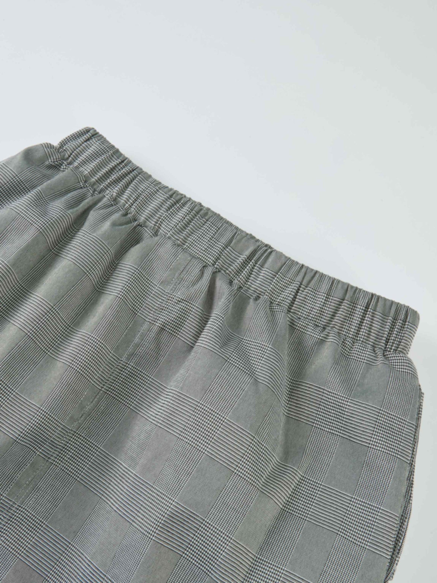 Maxi Cargo Skirt - Black/White Plaid
