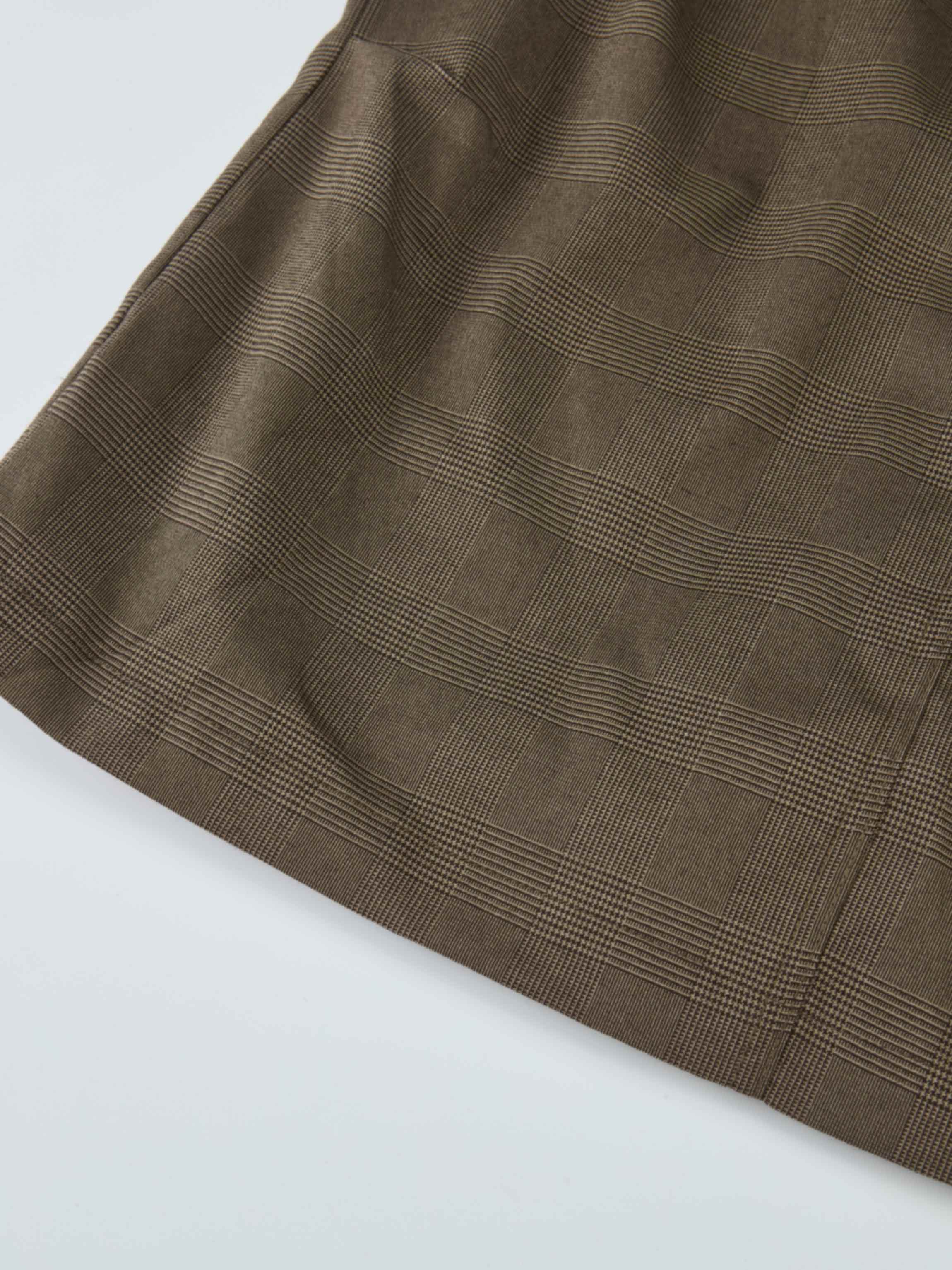 Maxi Cargo Skirt - Brown Plaid