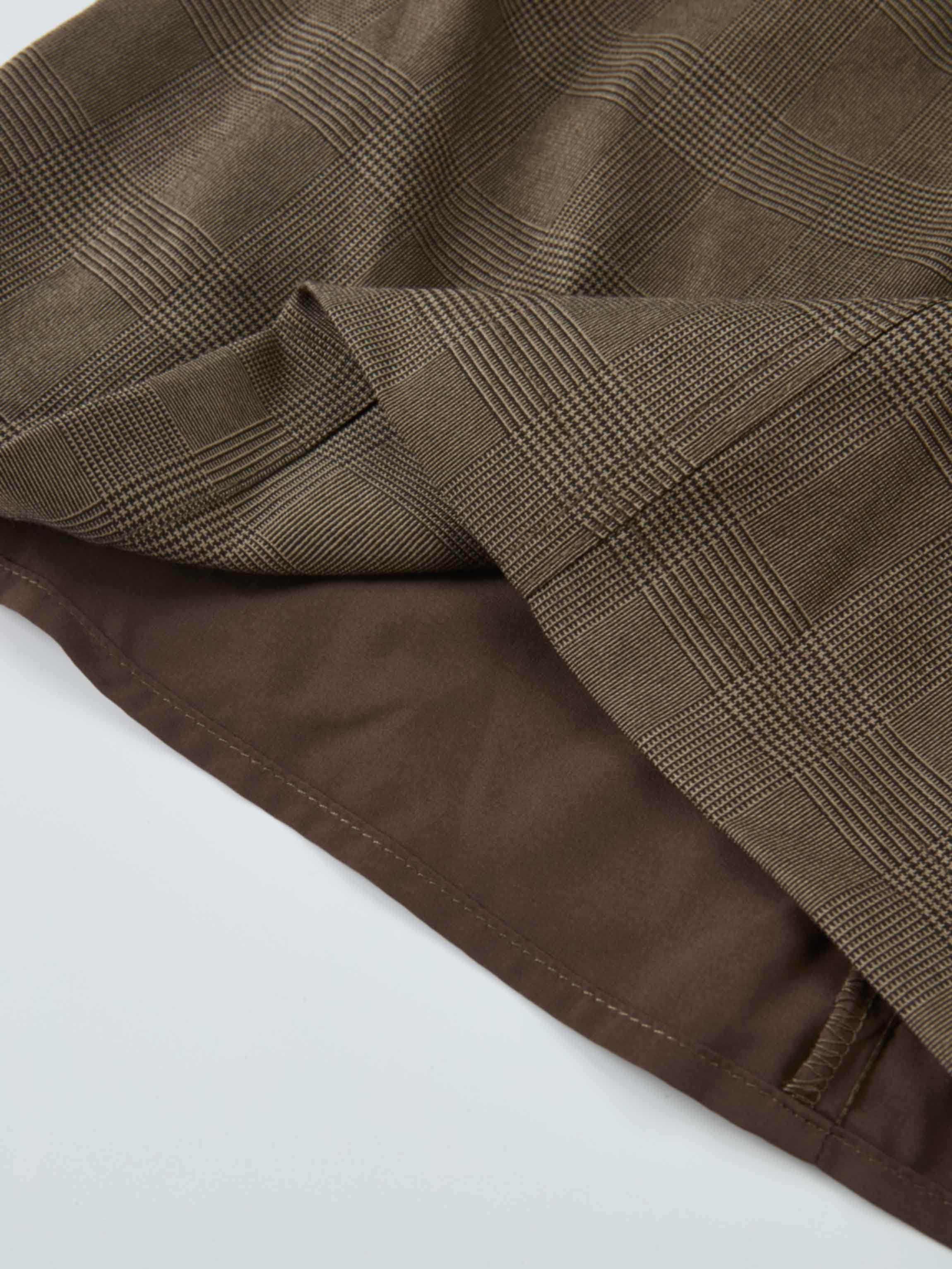 Maxi Cargo Skirt - Brown Plaid