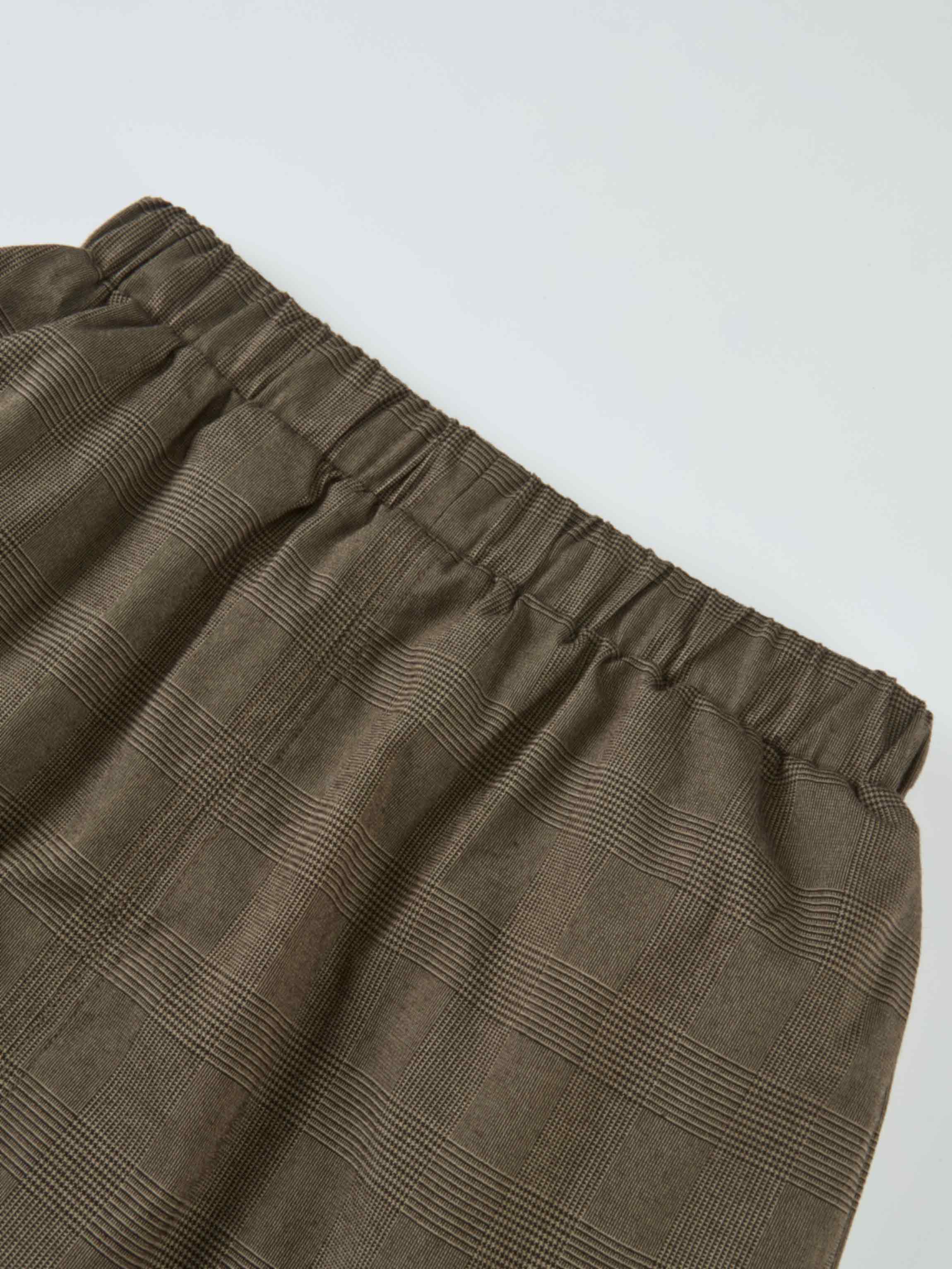 Maxi Cargo Skirt - Brown Plaid