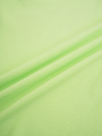 Soft Ribbed High V Tee-Bright Lime