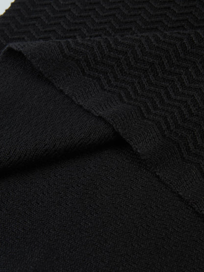 Maxi Knit Skirt - Solid Black
