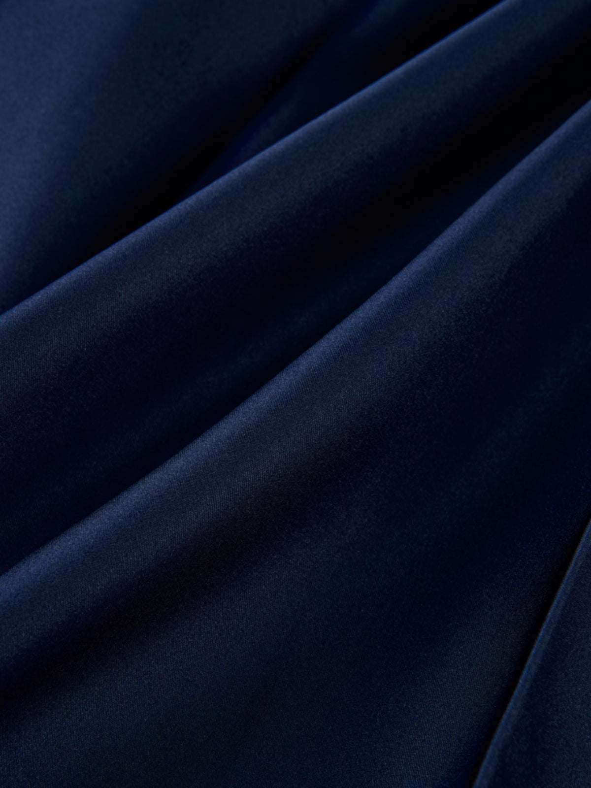 Lux Satin Pleated Skirt 35"- Navy