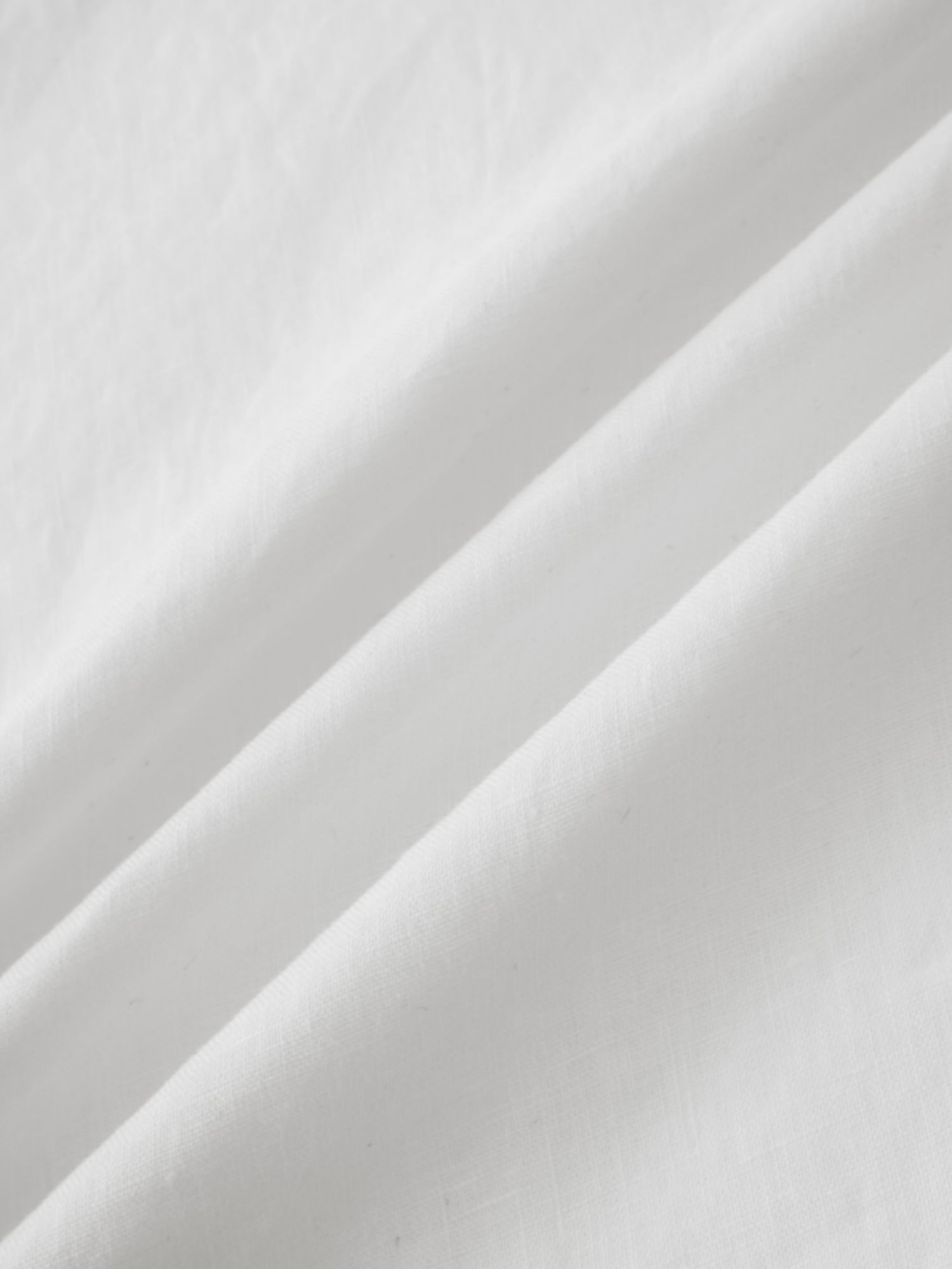 Linen Slip Skirt-White