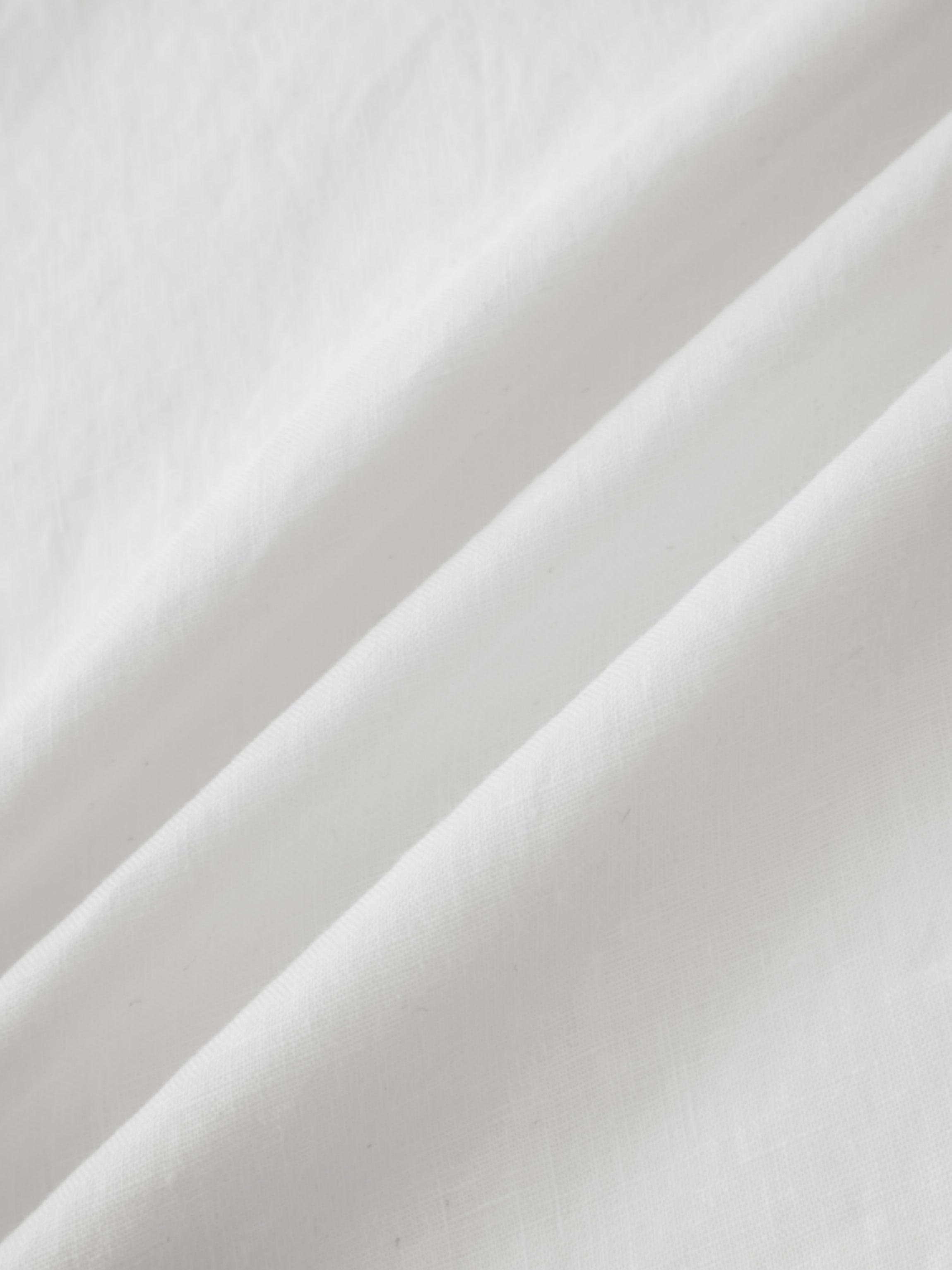 Linen Slip Skirt-White