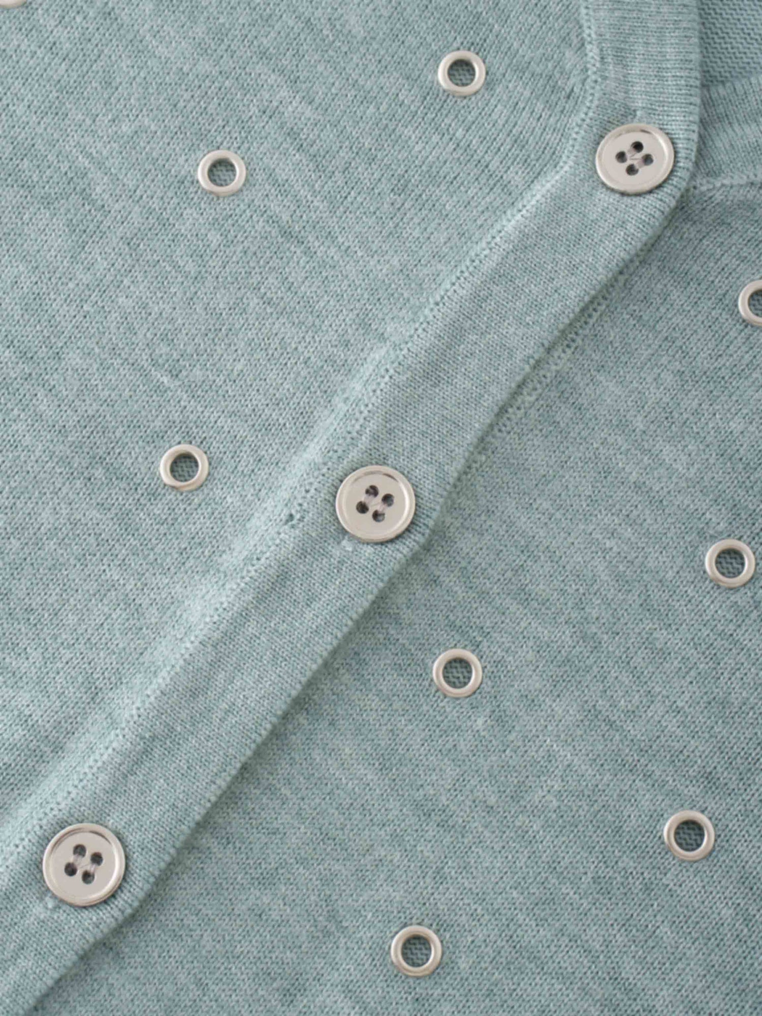 Grommet Cardigan-Seafoam