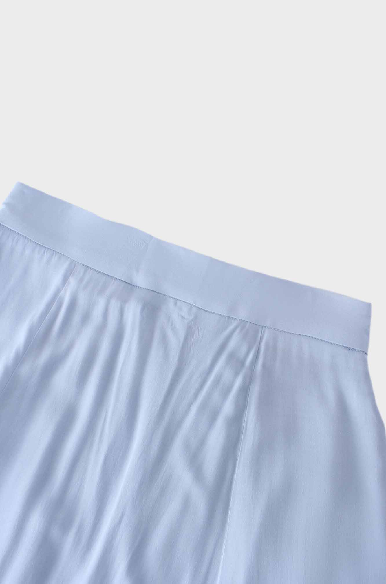 TRUMPET FLARE SKIRT-LIGHT BLUE