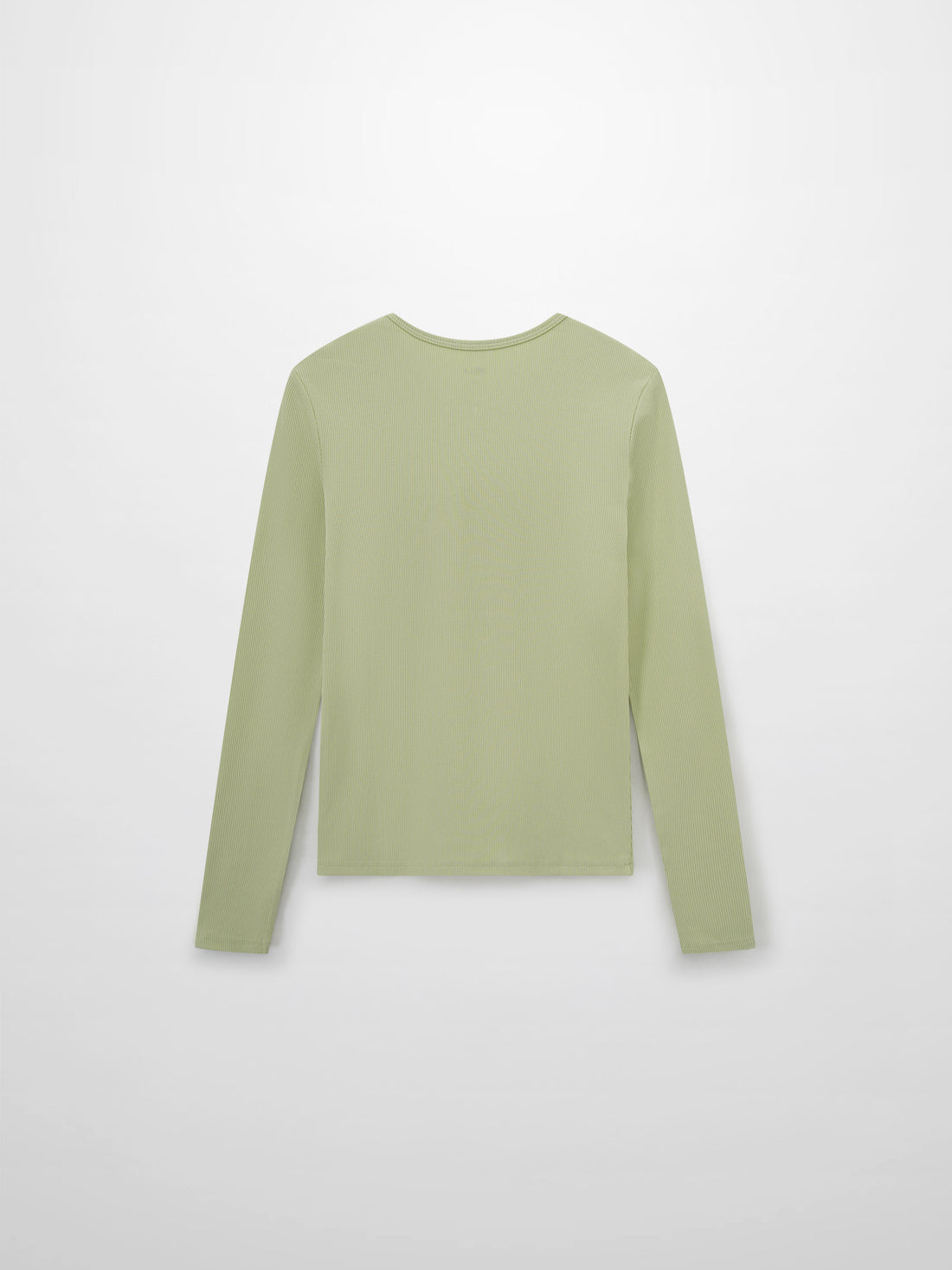 Soft Ribbed High V Tee-Muted Lime