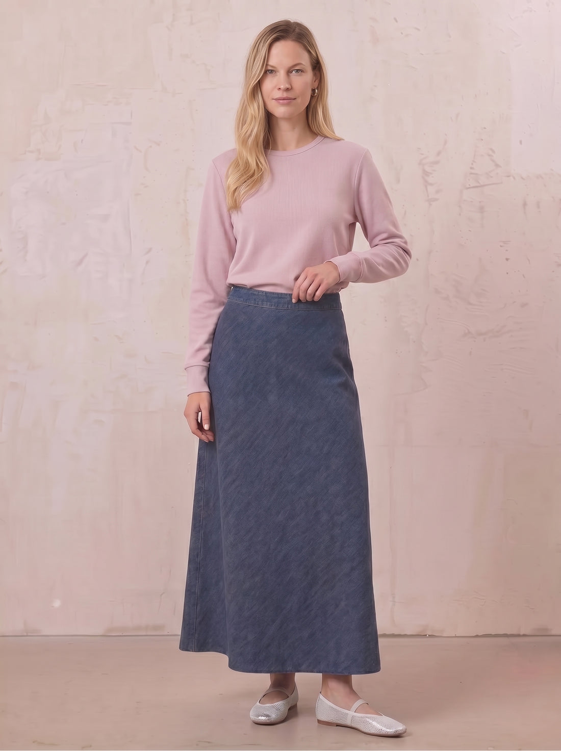 Ribbed Crew Bomber-Lavender