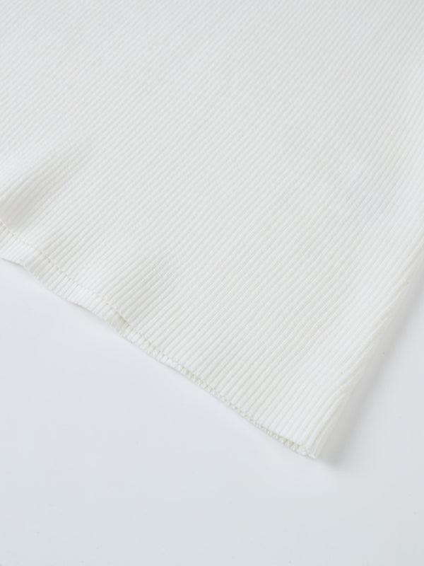 Ruffle Cuff Sweater - Cream