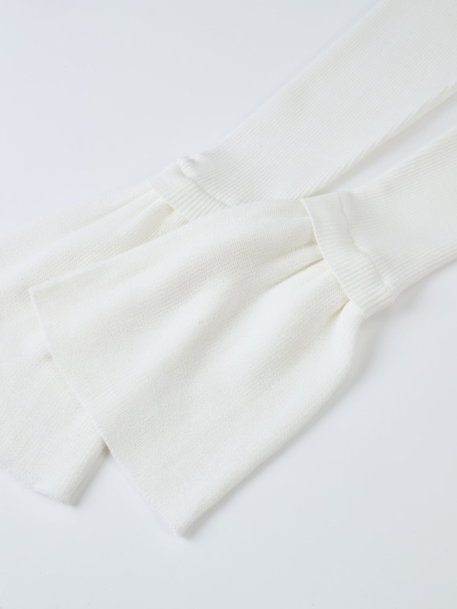 Ruffle Cuff Sweater - Cream