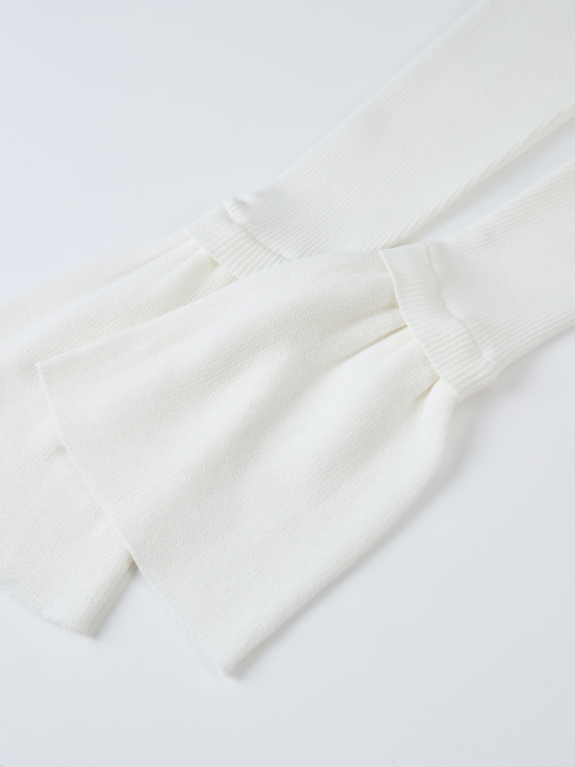 Ruffle Cuff Sweater - Cream