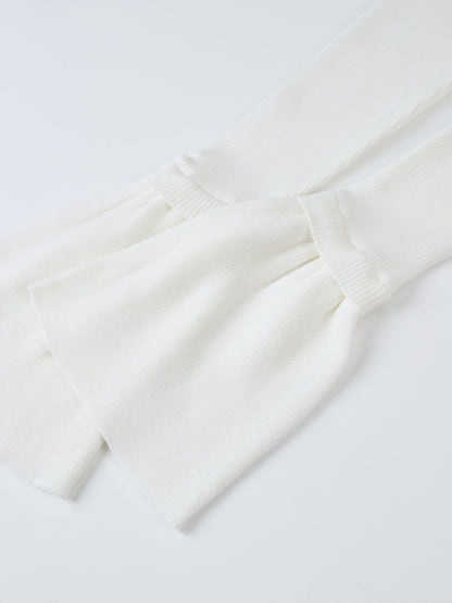 Ruffle Cuff Sweater - Cream