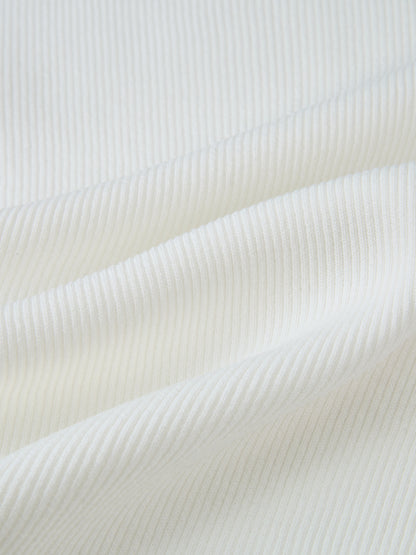 Ruffle Cuff Sweater - Cream