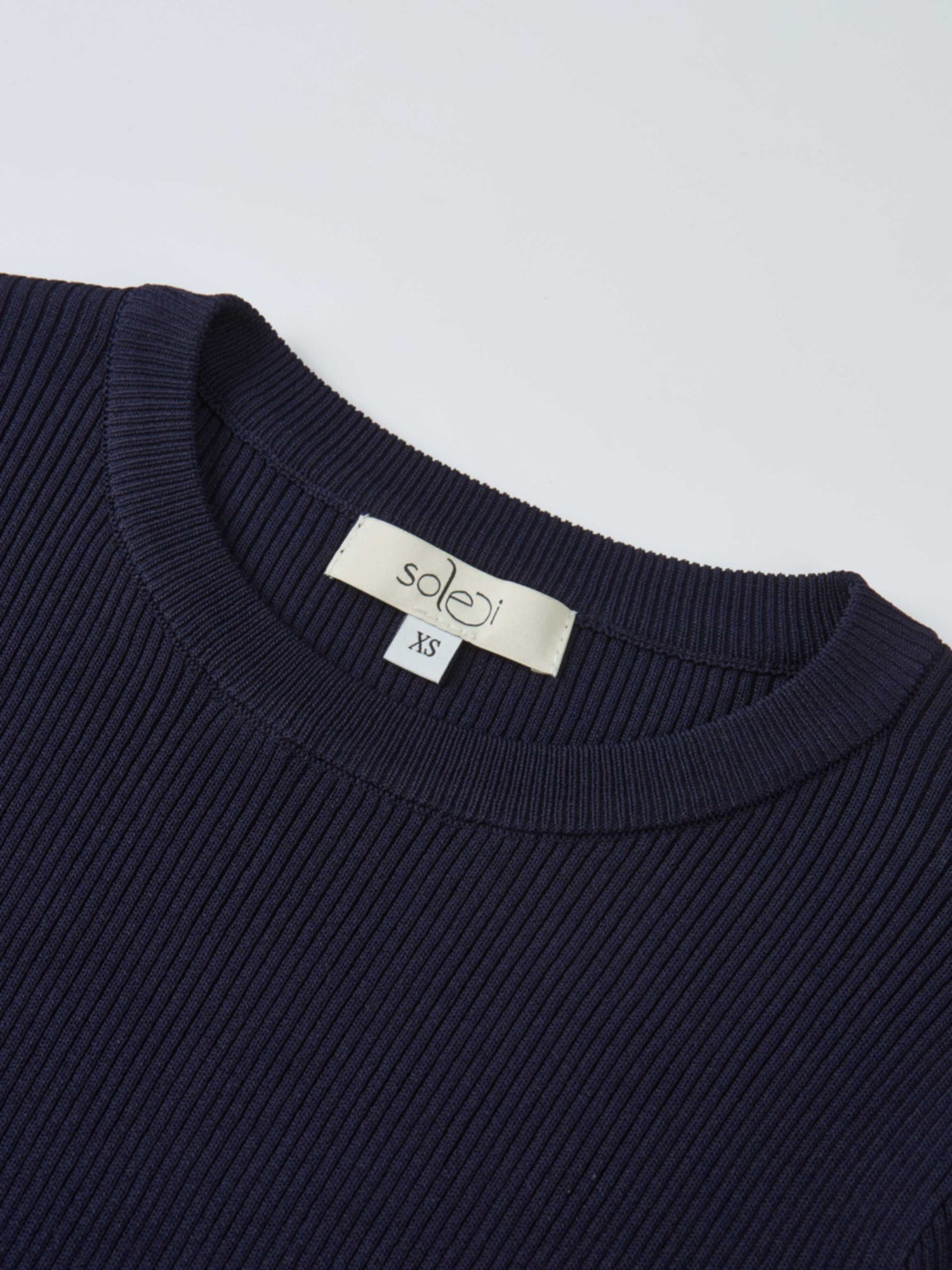 Ruffle Cuff Sweater - Navy