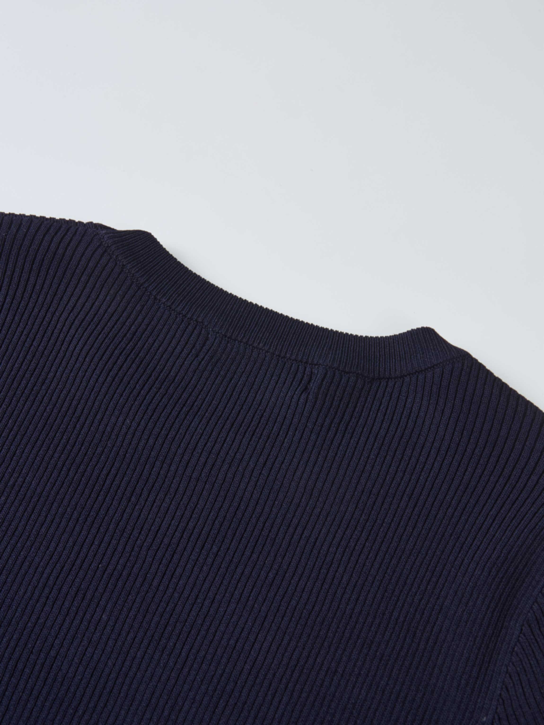 Ruffle Cuff Sweater - Navy