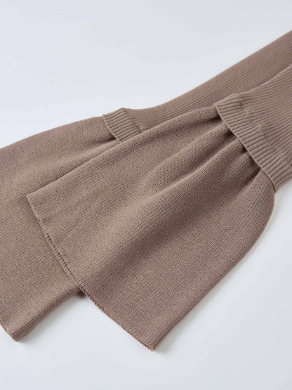 Ruffle Cuff Sweater - Warm Taupe