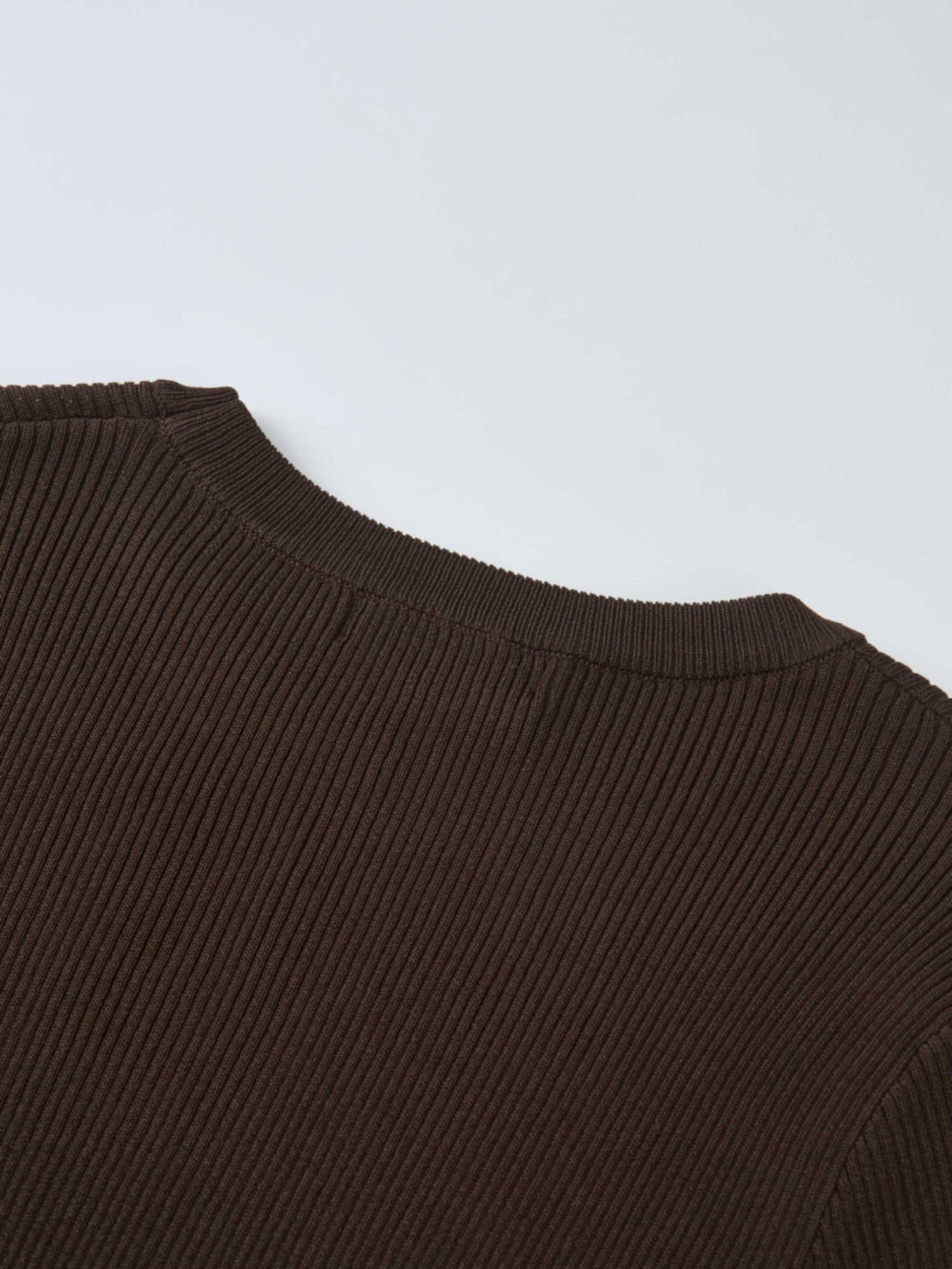 Ruffle Cuff Sweater - Brown