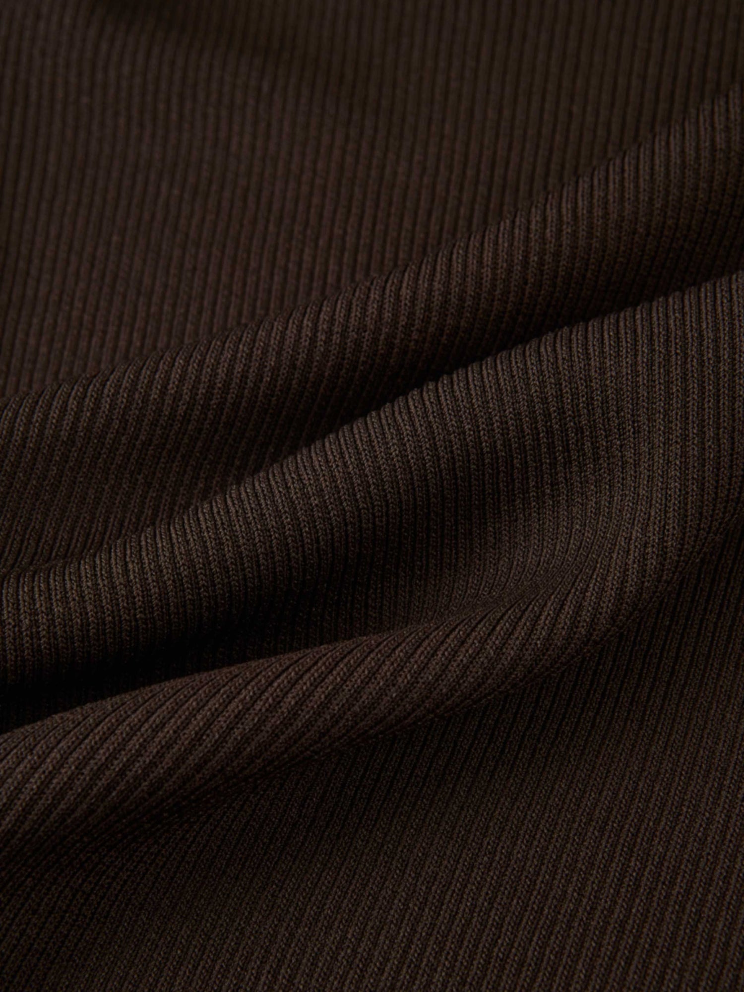 Ruffle Cuff Sweater - Brown
