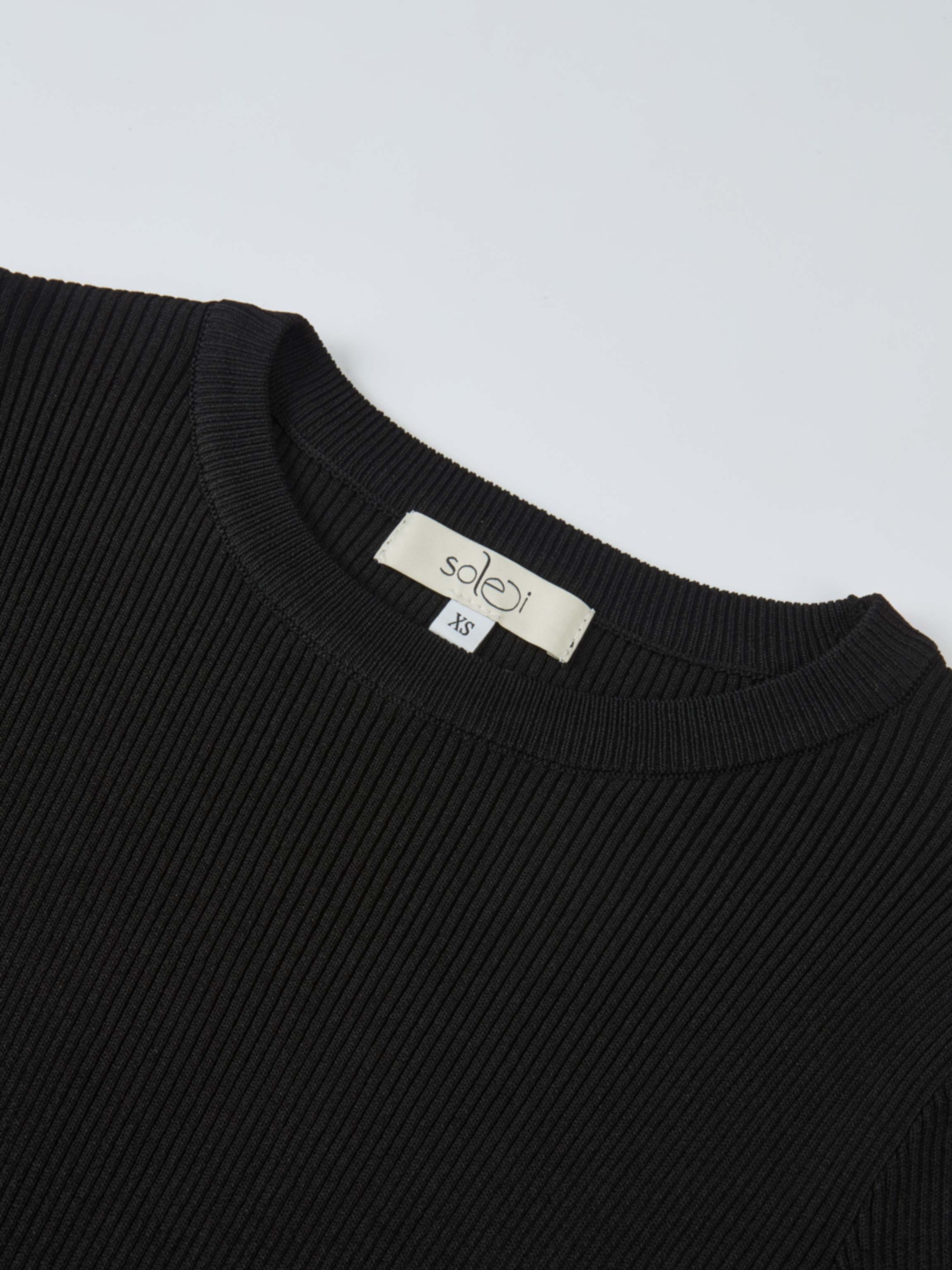 Ruffle Cuff Sweater - Black