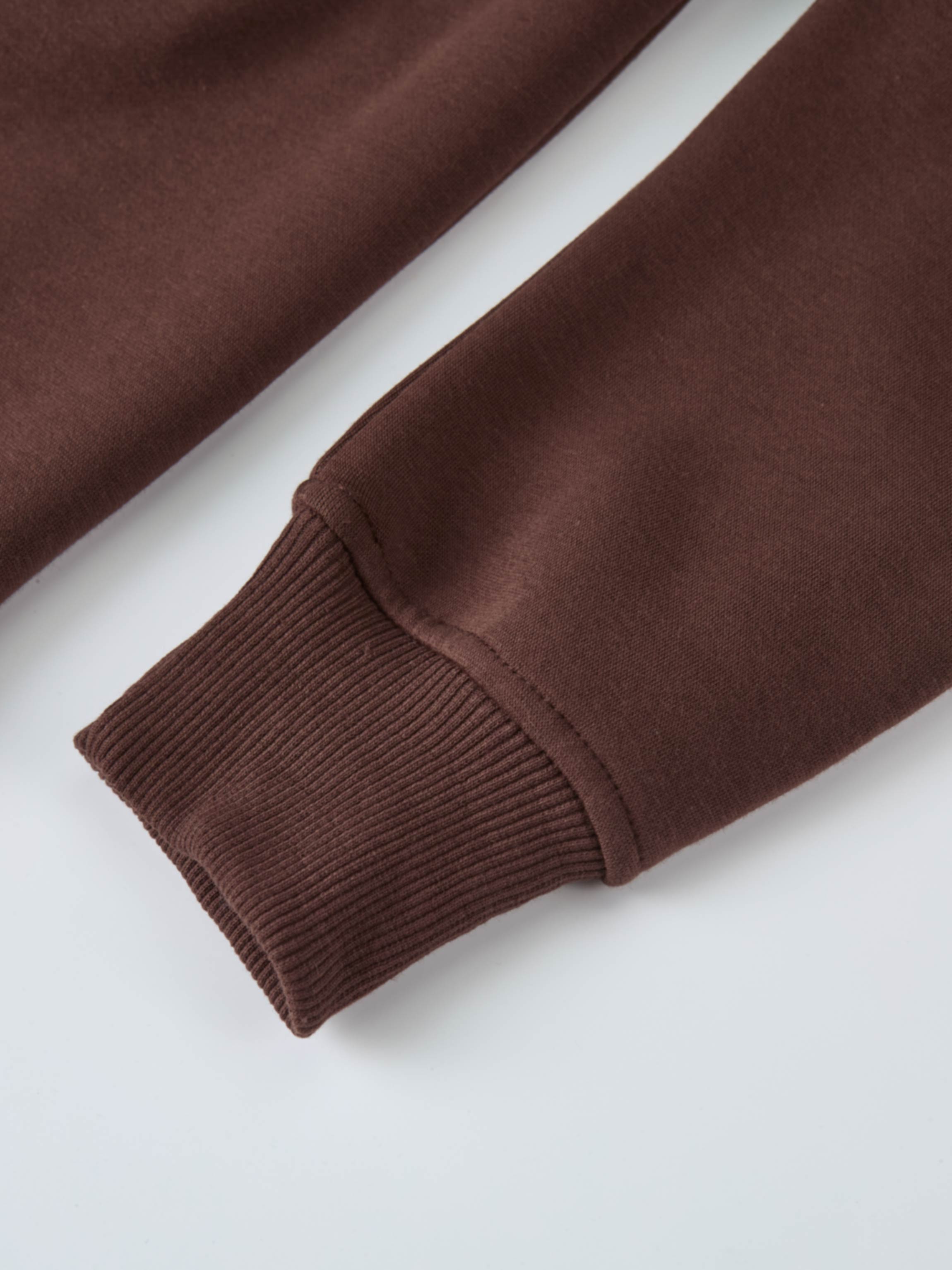 Embossed Sweatshirt - Brown