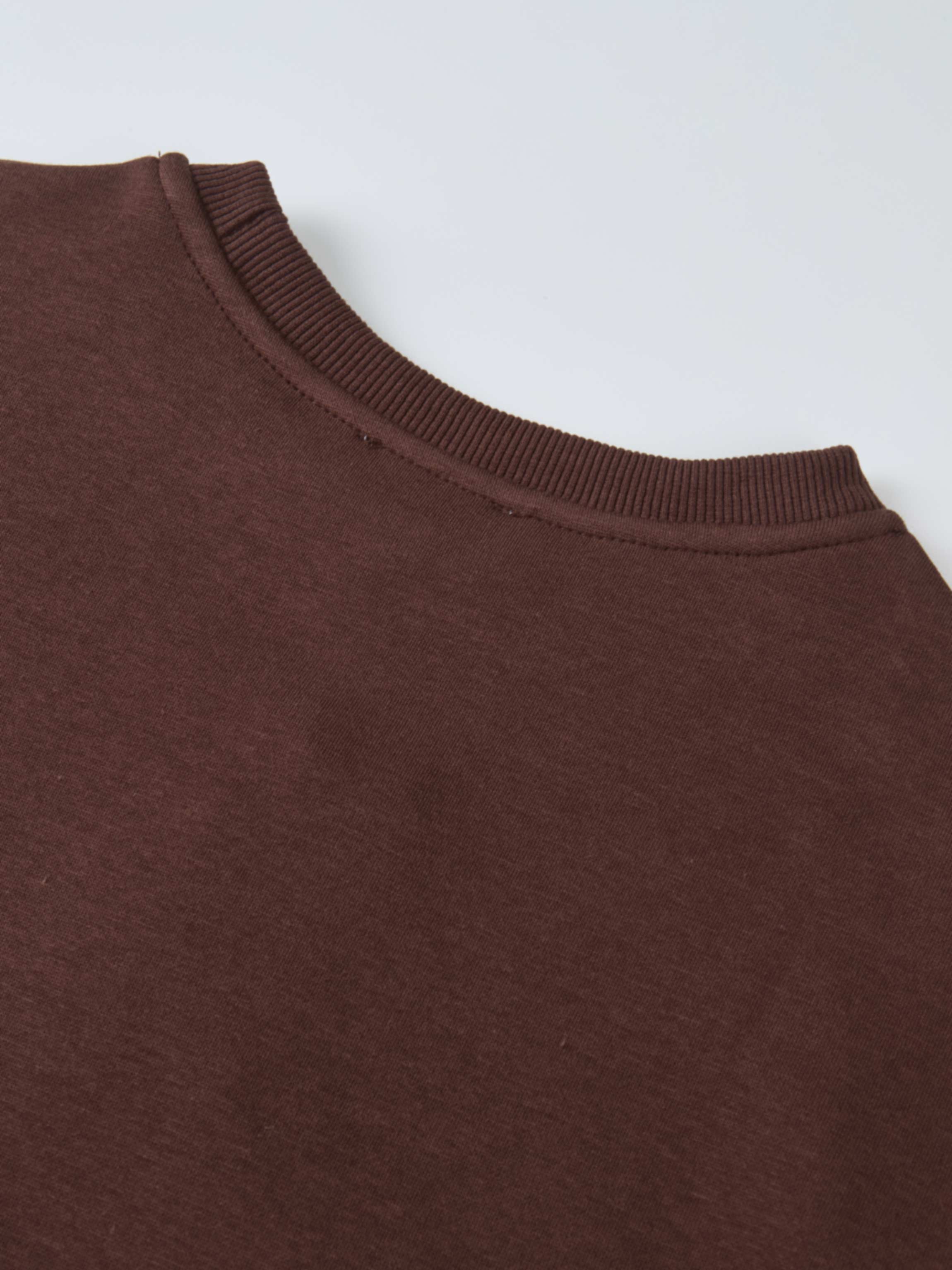 Embossed Sweatshirt - Brown