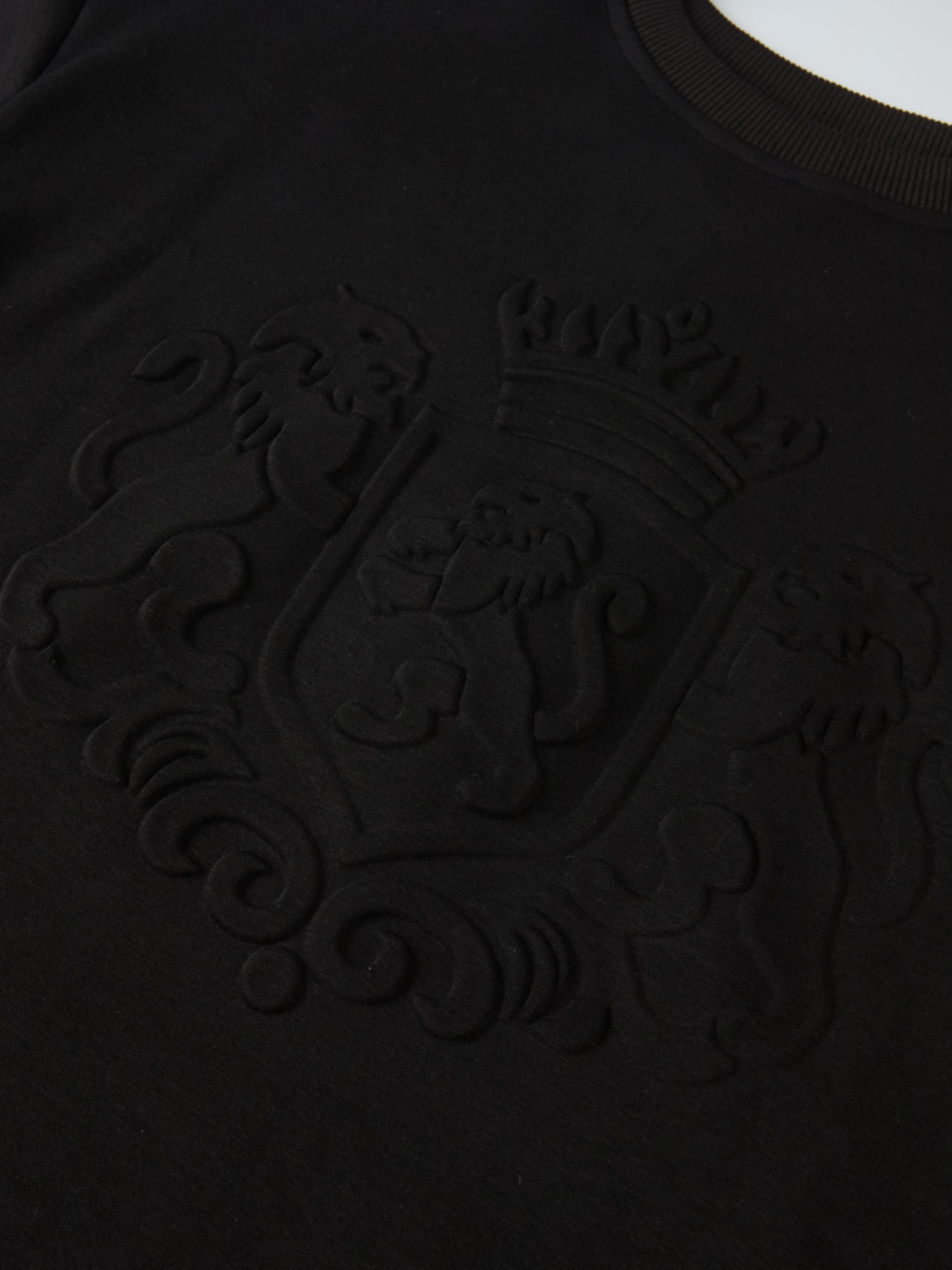 Embossed Sweatshirt - Black