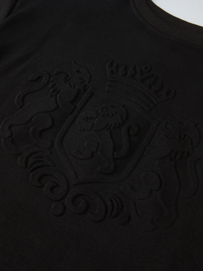 Embossed Sweatshirt - Black