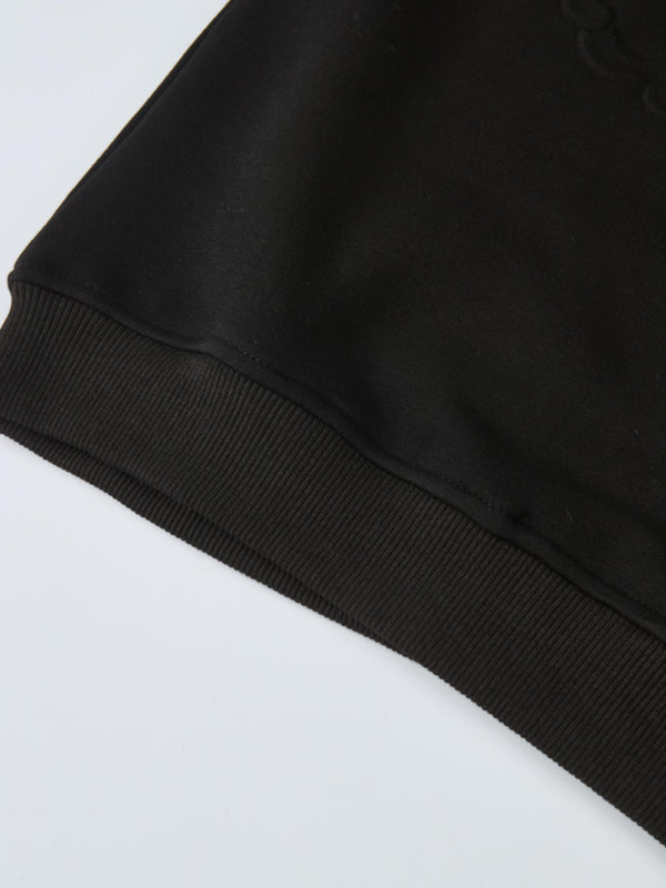Embossed Sweatshirt - Black