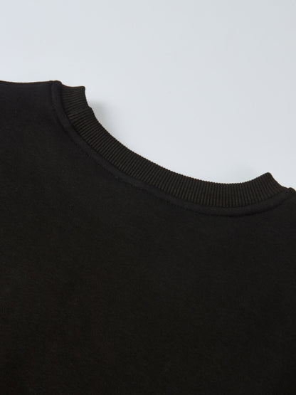 Embossed Sweatshirt - Black