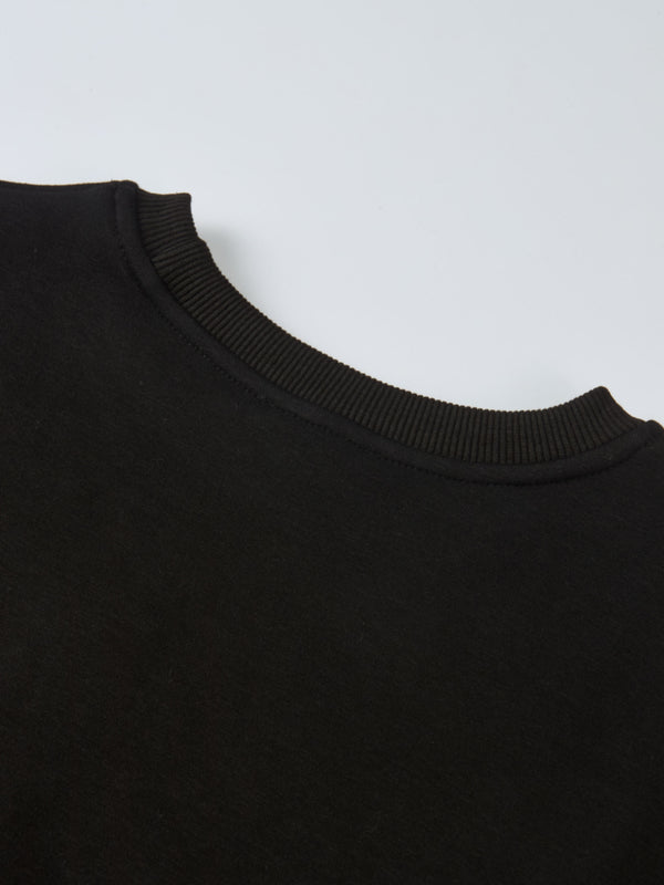 Embossed Sweatshirt - Black