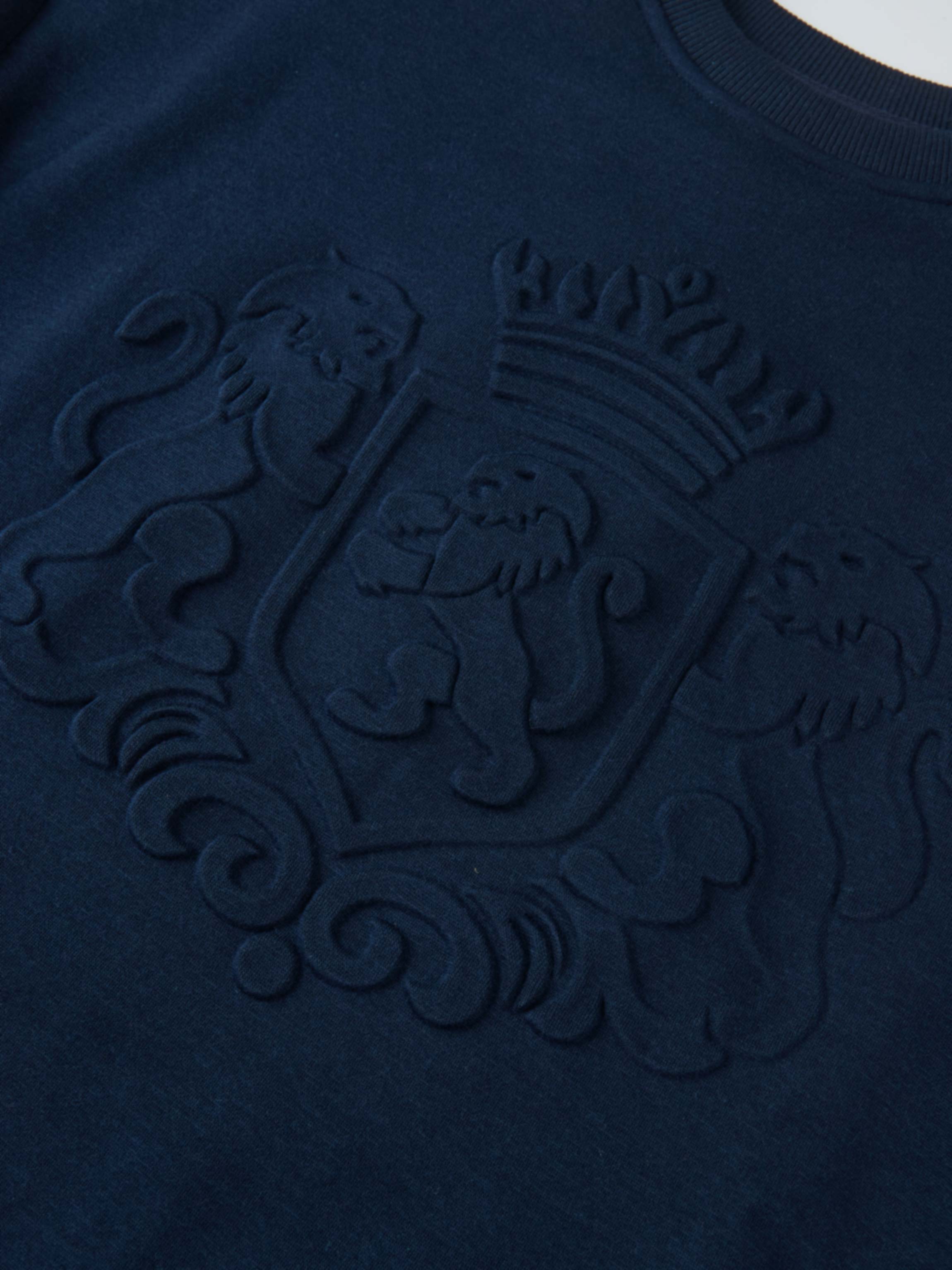 Embossed Sweatshirt - Navy