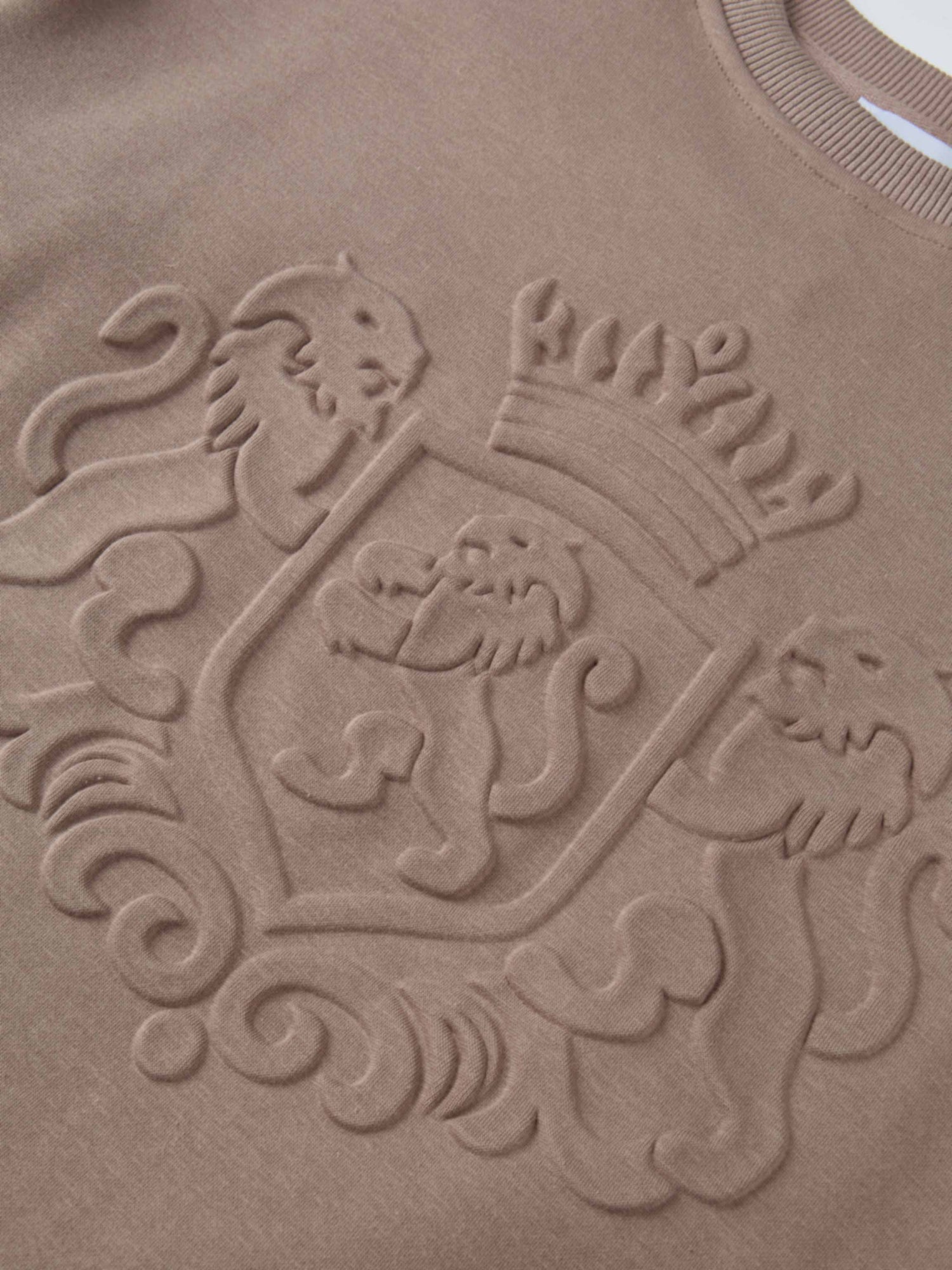 Embossed Sweatshirt - Taupe