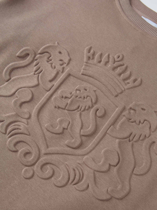 Embossed Sweatshirt - Taupe