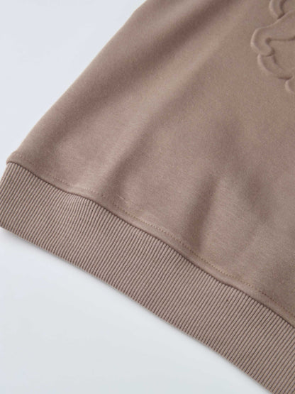 Embossed Sweatshirt - Taupe