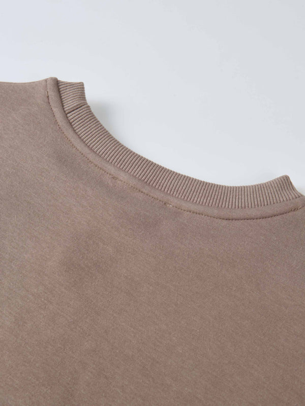 Embossed Sweatshirt - Taupe