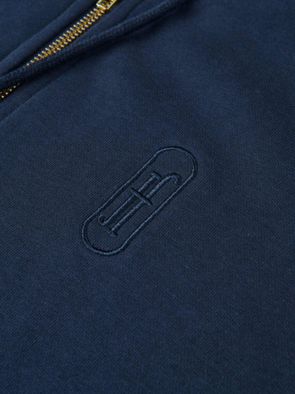 Lightweight Zip Up Hoodie - Navy