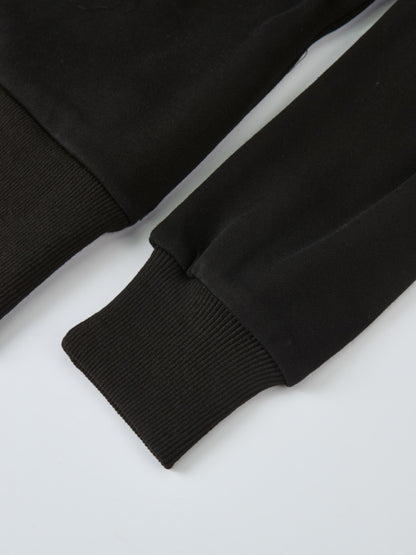 Lightweight Zip Up Hoodie - Black