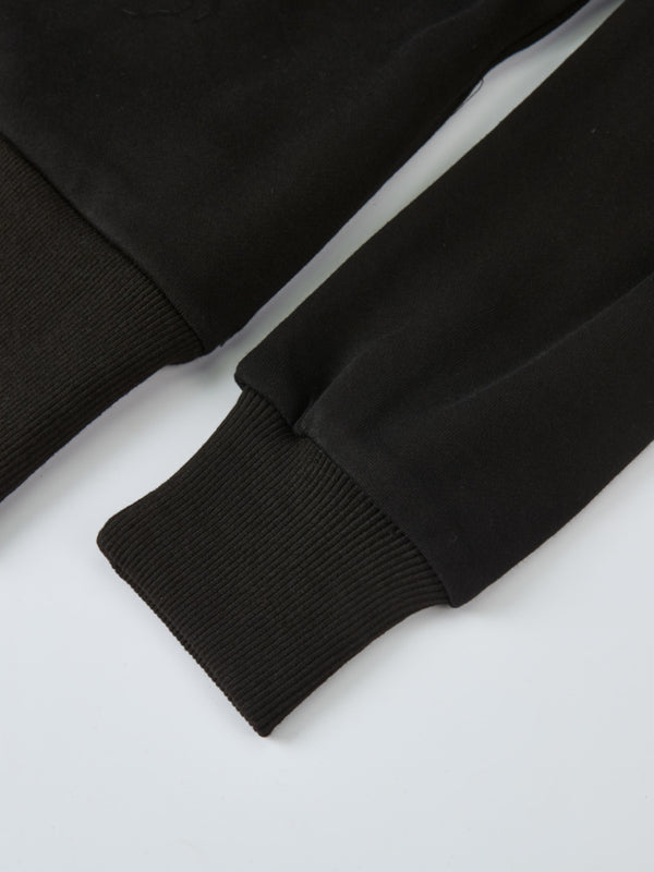 Lightweight Zip Up Hoodie - Black